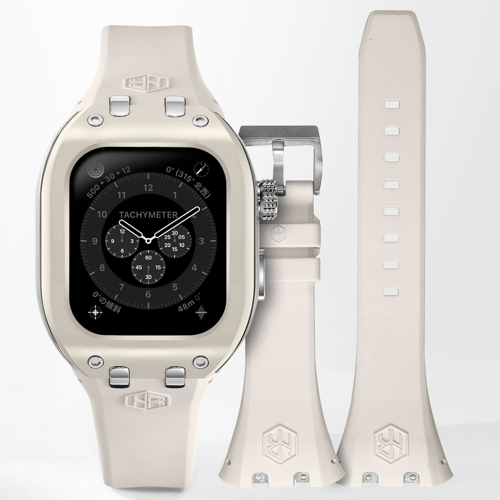 【値下げ中】アップルウォッチ Apple Watch 9/8/7対応 - Green-Ceramic WBB0289-020-SET 41mm | 高級