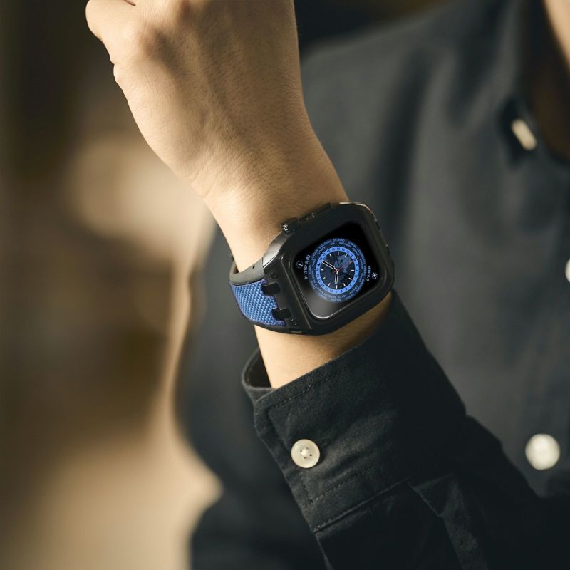 スワロフスキー アップルウォッチカバー 44mm ヒョウ柄 スワロフスキー